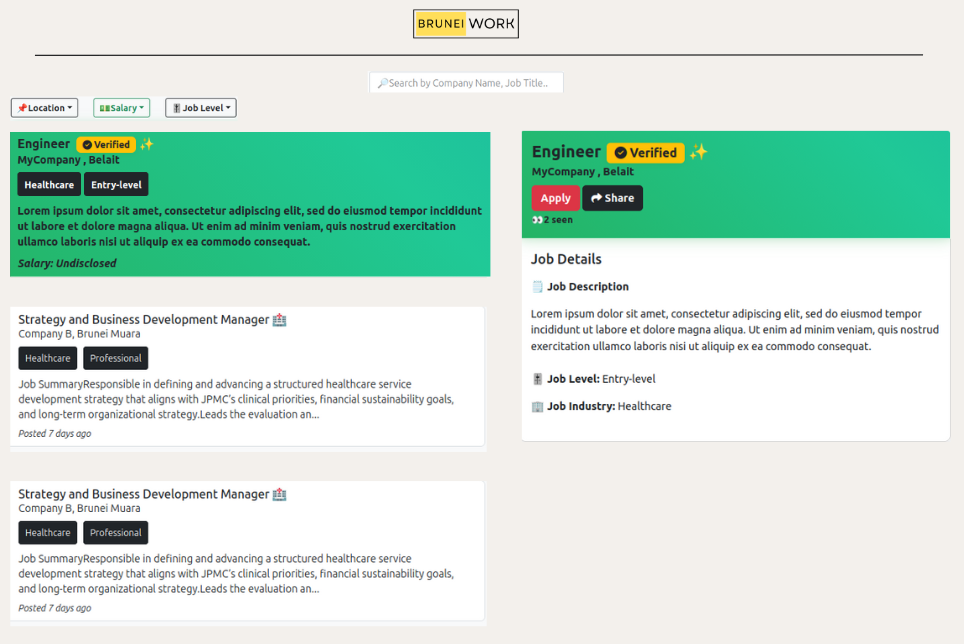 Verified employer job post - full view